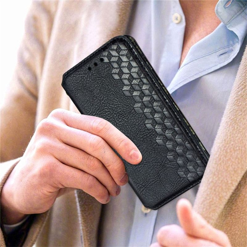 Flip Cover Xiaomi Redmi Note 11 / 11s Effet Cuir Texture Diamant