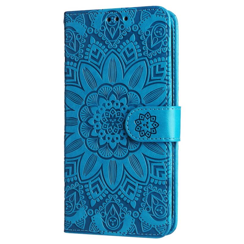 Housse OnePlus 12 5G Motif Tournesol à Lanière