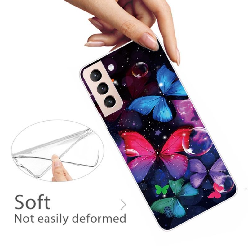 Coque Samsung Galaxy S22 Plus 5G Flexible Papillons