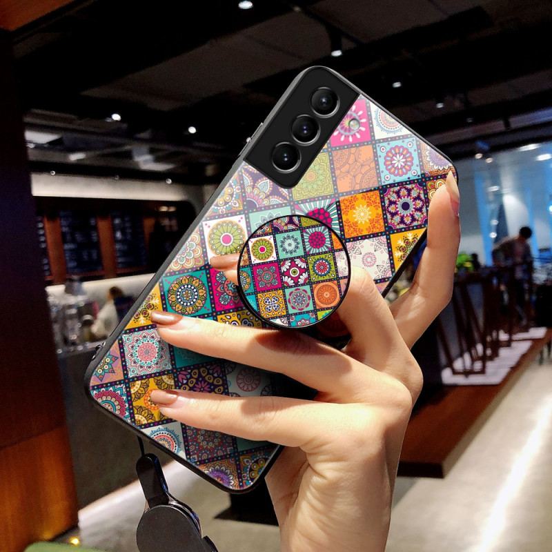 Coque Samsung Galaxy S22 Plus 5G Support Magnétique Patchwork