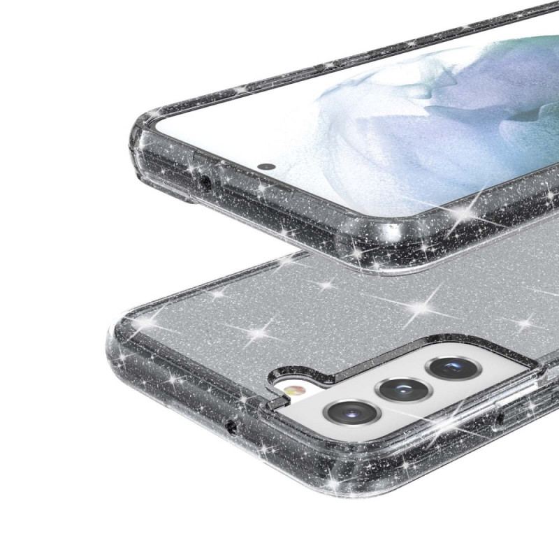Coque Samsung Galaxy S22 Plus 5G Transparente Paillettes
