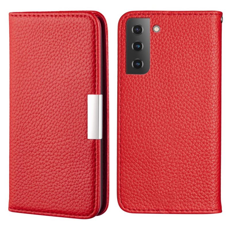Flip Cover Samsung Galaxy S22 Plus 5G Simili Cuir Litchi Ultra Chic