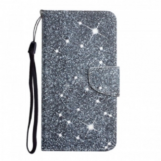 Housse Samsung Galaxy S22 Plus 5G Paillettes à Lanière