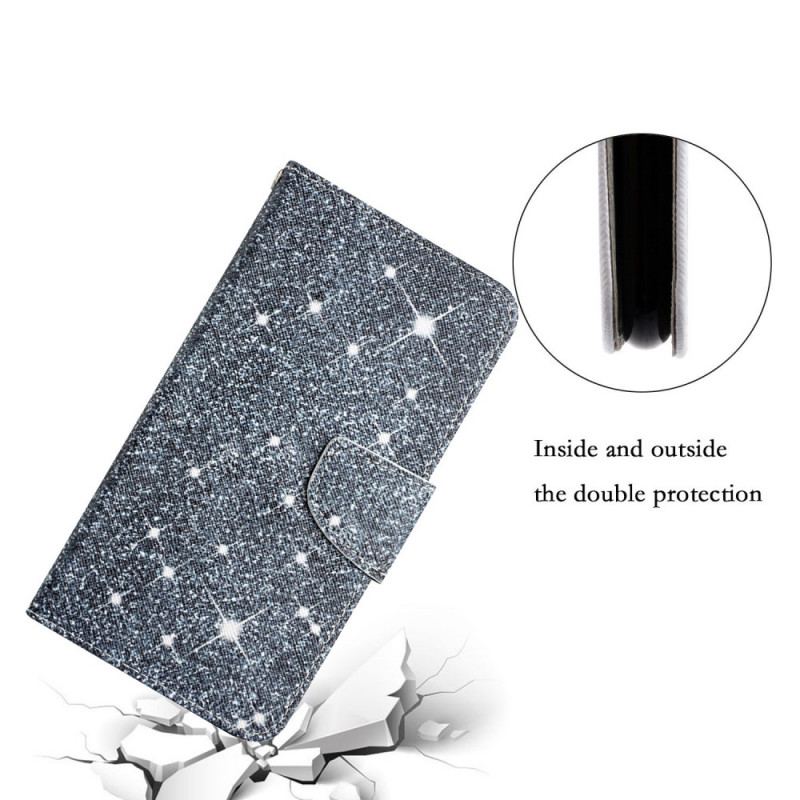 Housse Samsung Galaxy S22 Plus 5G Paillettes à Lanière