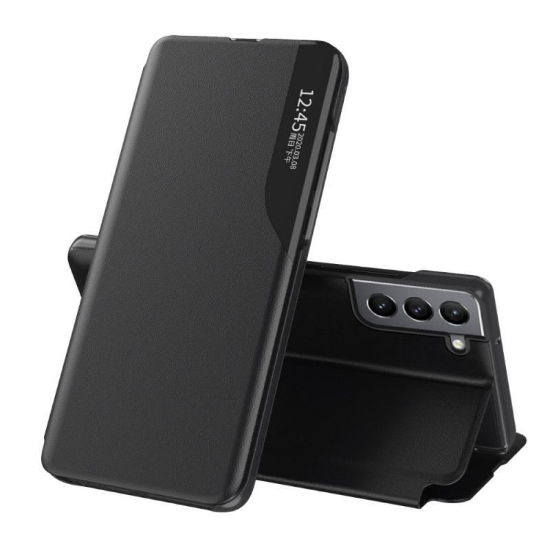 View Cover Samsung Galaxy S22 Plus 5G Simili Cuir Texturé