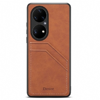 Coque Huawei P50 Pro Porte Cartes Double Fentes Denior