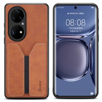 Coque Huawei P50 Pro Porte Cartes Élastique Denior