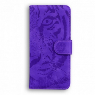 Housse Huawei P50 Pro Empreinte Face de Tigre