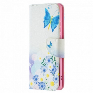 Housse Huawei P50 Pro Papillons et Fleurs Peints