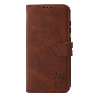 Housse Huawei P50 Pro Simili Cuir Chaton