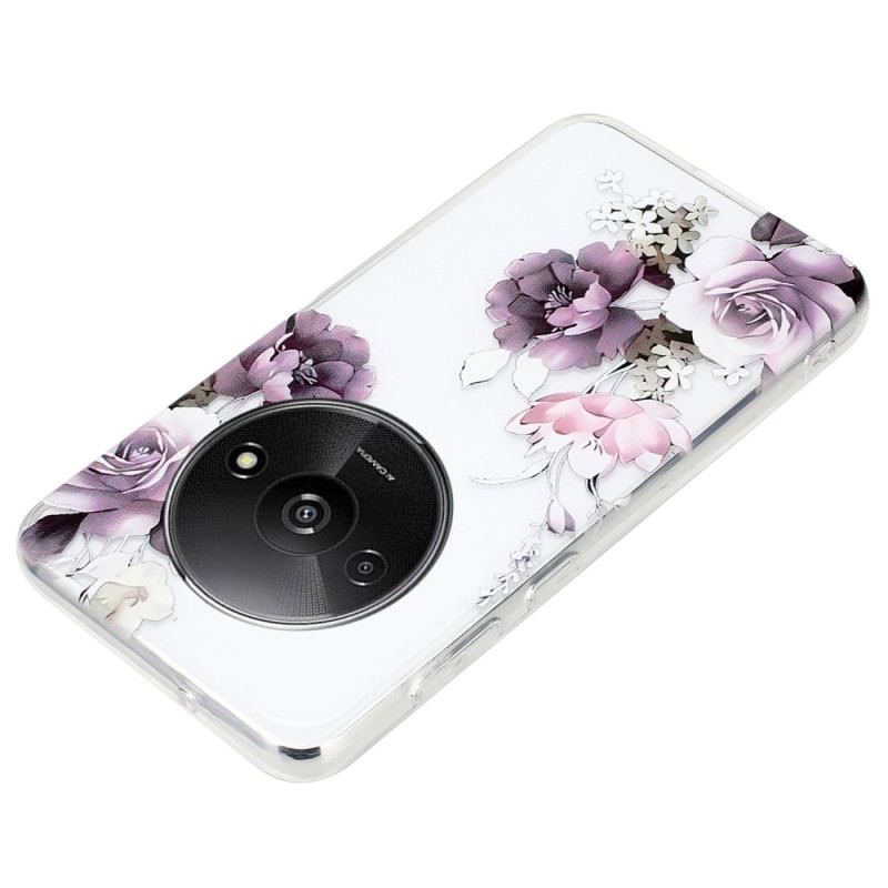 Coque Xiaomi Redmi A3 / Poco C61 Pivoines