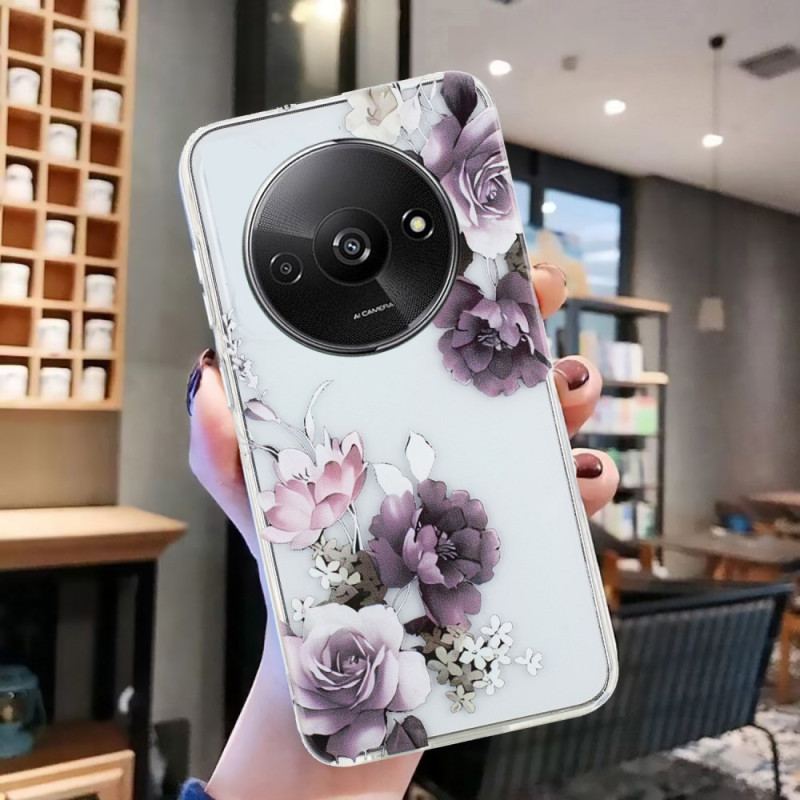 Coque Xiaomi Redmi A3 / Poco C61 Pivoines