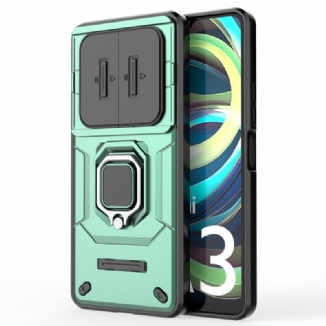 Coque Xiaomi Redmi A3 / Poco C61 Ring Résistante Couverture de Caméra Coulissante
