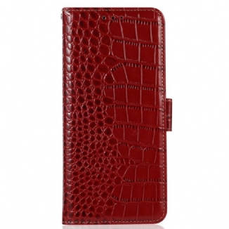 Housse Xiaomi Redmi A3 / Poco C61 Cuir Texture Crocodile