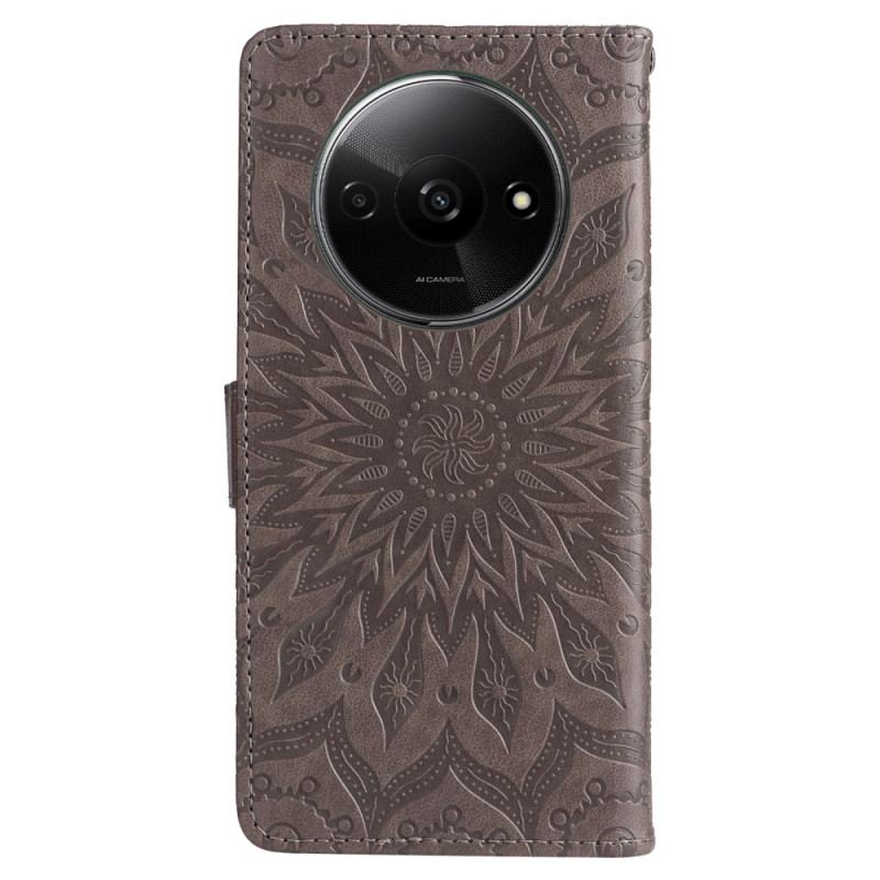 Housse Xiaomi Redmi A3 / Poco C61 Mandala Solaire à Lanière