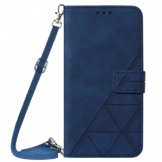 Housse Xiaomi Redmi A3 / Poco C61 Triangles à Bandoulière
