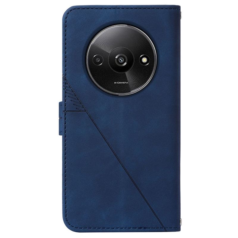 Housse Xiaomi Redmi A3 / Poco C61 Triangles à Lanière