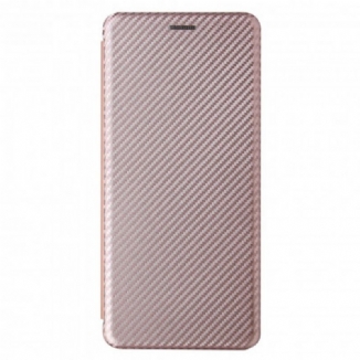 Flip Cover Moto G100 Silicone Carbone