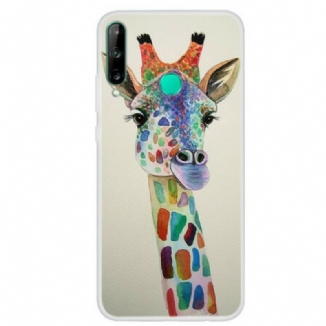 Coque Huawei P40 Lite E / Y7p Girafe Colorée
