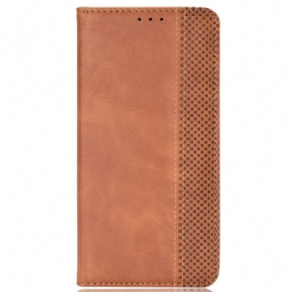 Flip Cover Realme 9i Effet Cuir Vintage Stylisé