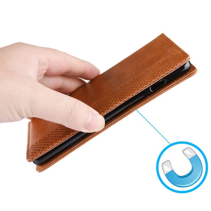 Flip Cover Realme 9i Effet Cuir Vintage Stylisé