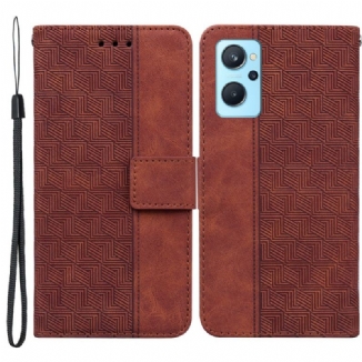 Housse Realme 9i Lanière Motif Zig-Zag