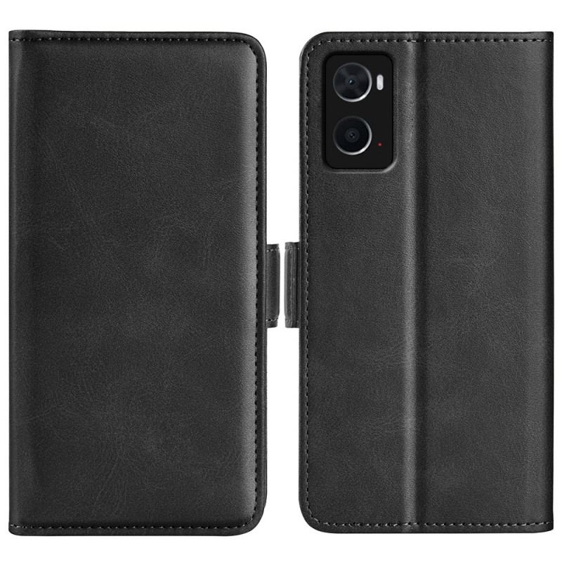Housse Realme 9i Simili Cuir avec Porte-Cartes Oblique