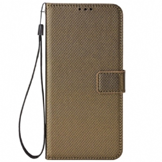 Housse Realme 9i Simili Cuir Texturée à Lanière