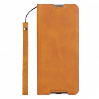 Flip Cover Sony Xperia 1 III Simili Cuir Classe à Lanière