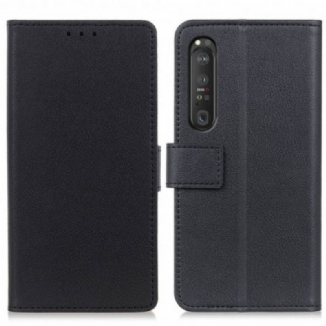Housse Sony Xperia 1 III Simili Cuir Classique