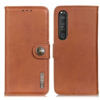 Housse Sony Xperia 1 III Simili Cuir KHAZNEH