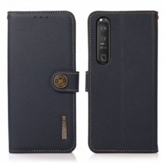 Housse Sony Xperia 1 III Simili Cuir KHAZNEH RFID