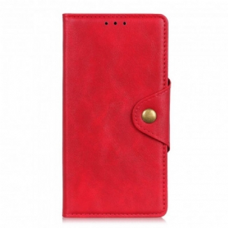 Housse Sony Xperia 1 III Simili Cuir Vintage Bouton