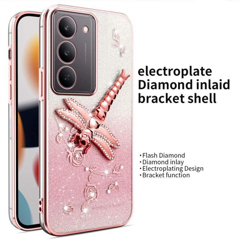 Coque Realme 14X 5G Anneau-Support Libellule KADEM