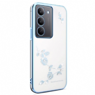 Coque Realme 14X 5G Décoration Florale et Strass KADEM
