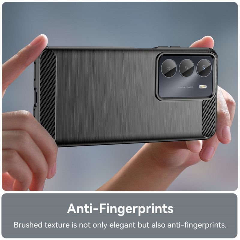 Coque Realme 14X 5G Fibre Carbone Brossée