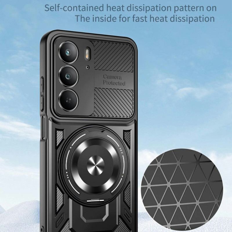 Coque Realme 14X 5G Magnétique avec Support Rotatif