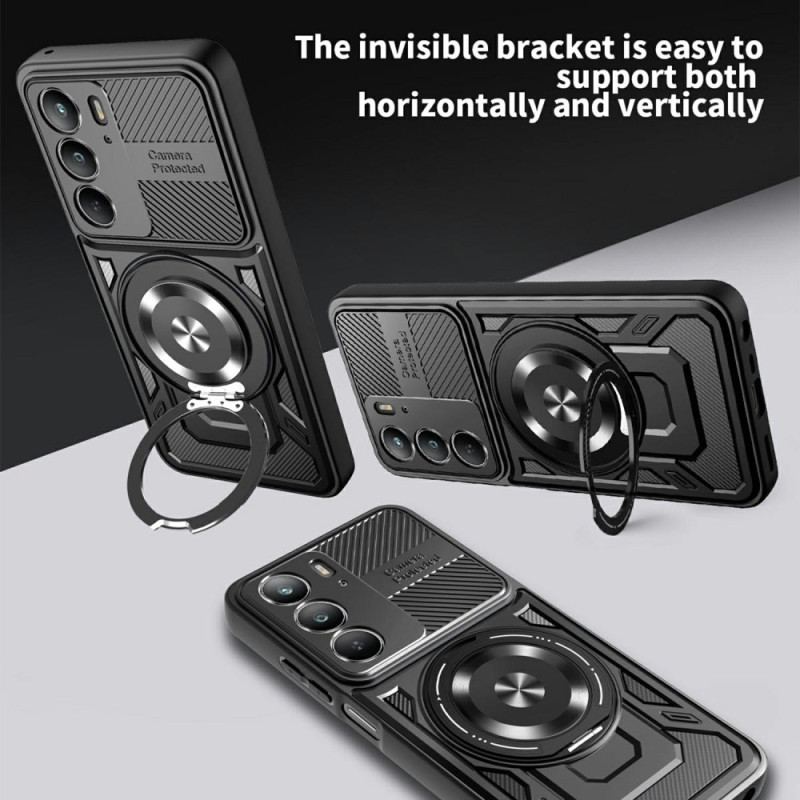 Coque Realme 14X 5G Magnétique avec Support Rotatif