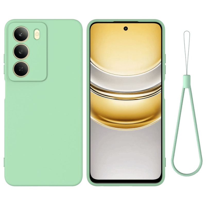 Coque Realme 14X 5G Silicone Liquide à Lanière
