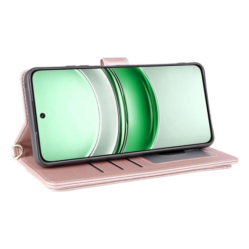 Housse Realme 14X 5G Matelassée avec Lanière et Bandoulière