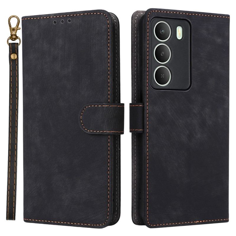 Housse Realme 14X 5G Protection RFID Cuir Effet Cuir