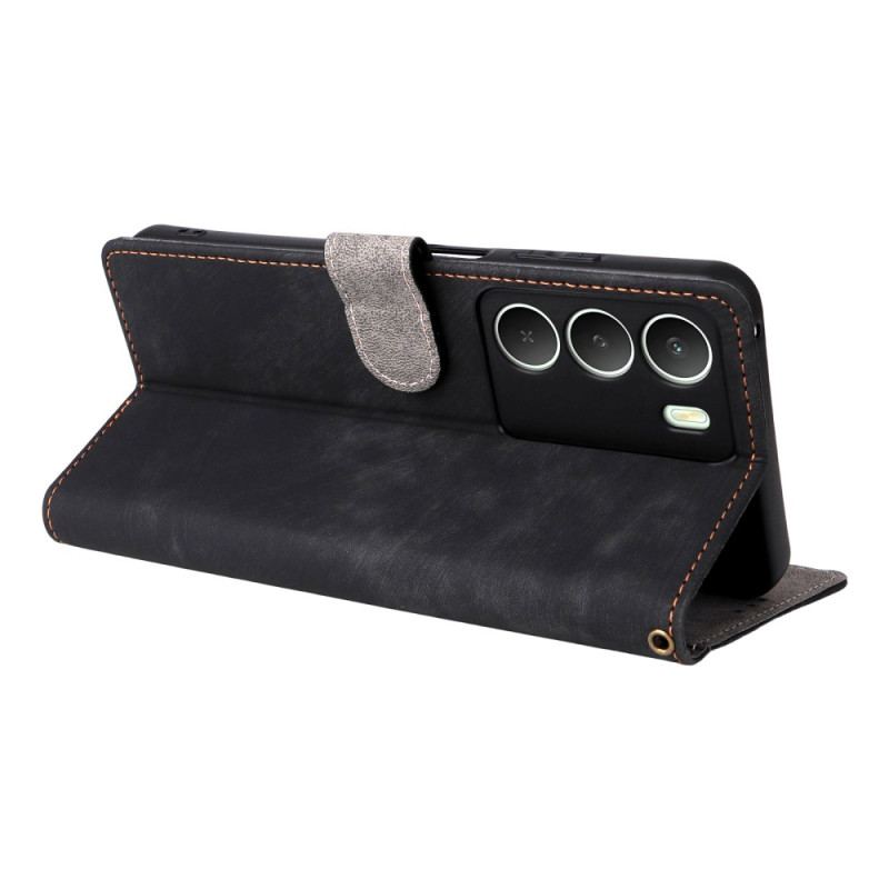 Housse Realme 14X 5G Protection RFID Cuir Effet Cuir