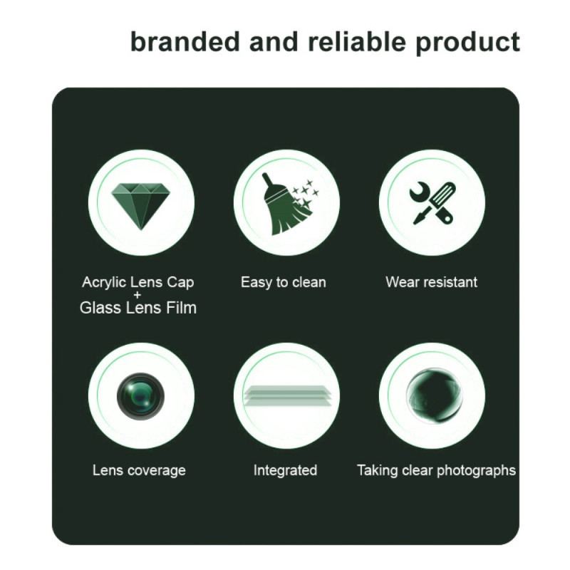 Lentille de Protection en Verre Trempé pour Realme 14X 5G (version noire) IMAK