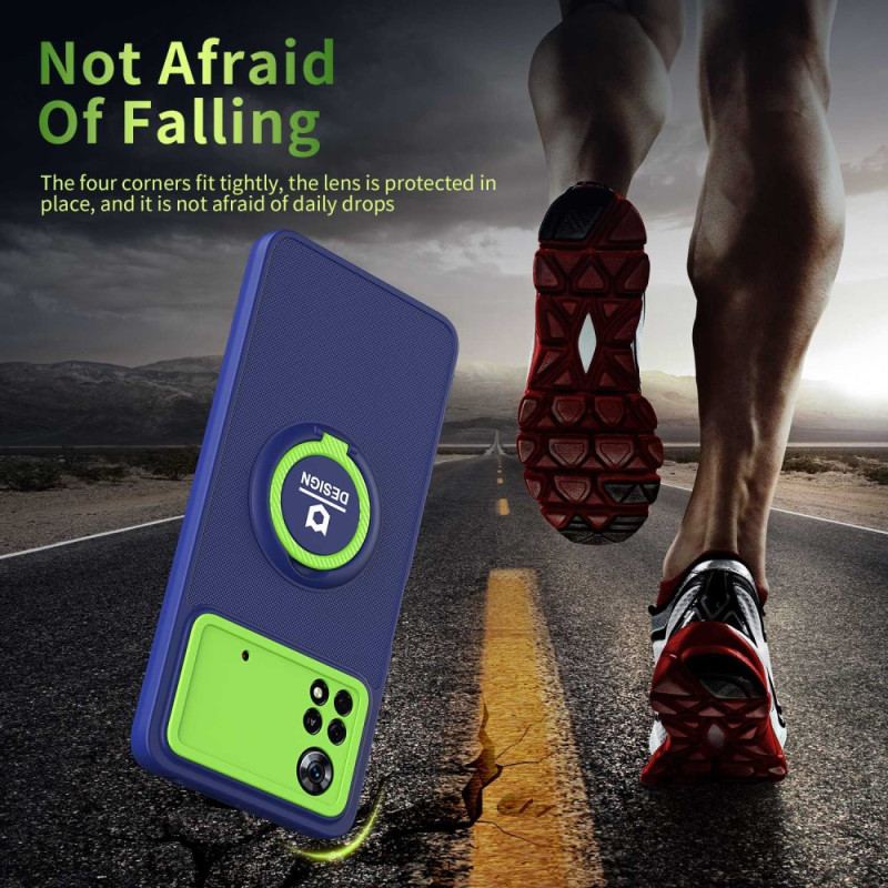 Coque Poco X4 Pro 5G Bicolore Anneau-Support
