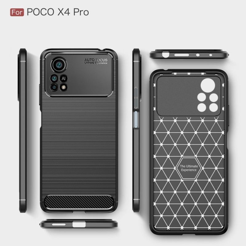 Coque Poco X4 Pro 5G Fibre Carbone Brossée