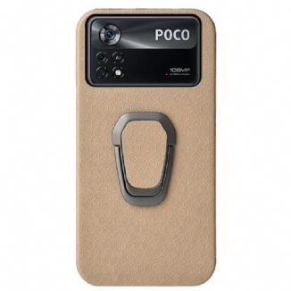Coque Poco X4 Pro 5G Texture Nid d'Abeille avec Support