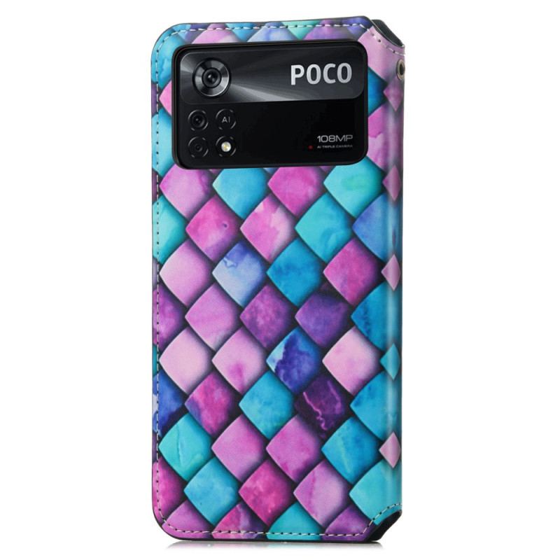 Flip Cover Poco X4 Pro 5G Design RFID Caseneo