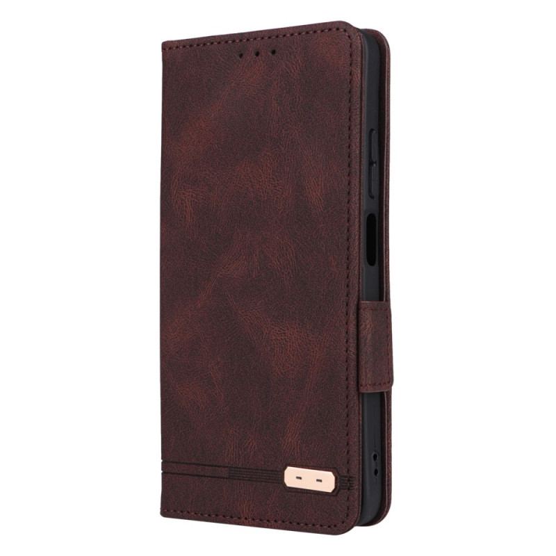 Flip Cover Poco X4 Pro 5G Effet Cuir Stylé