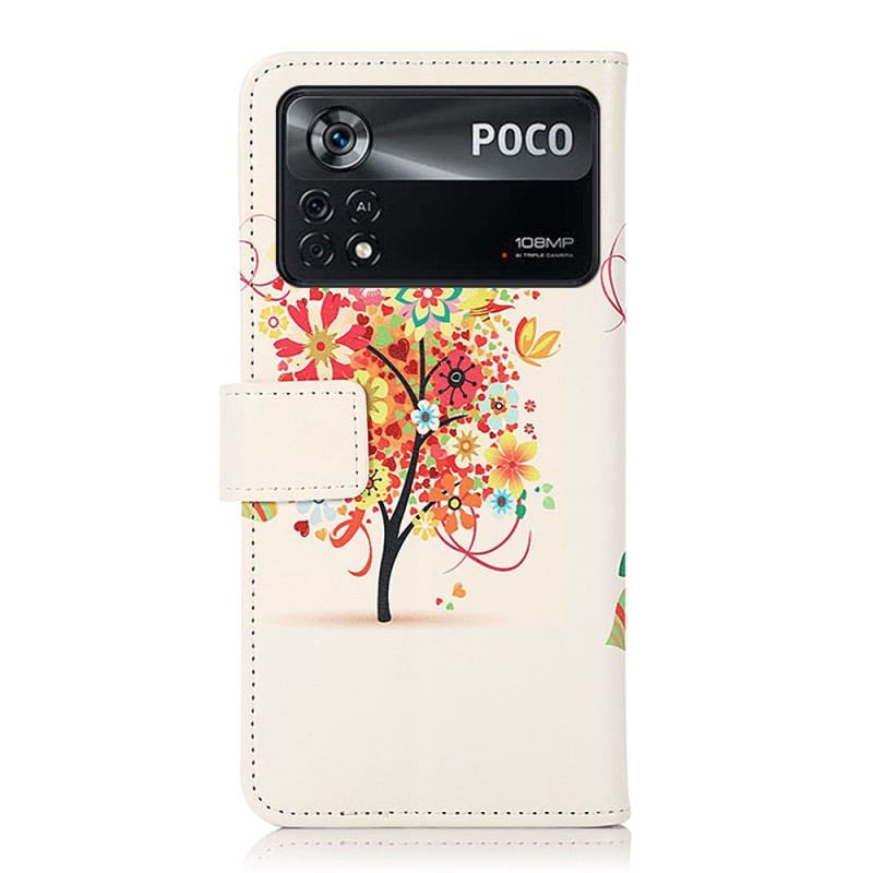 Housse Poco X4 Pro 5G Arbre Feuillage Coloré