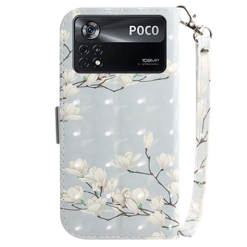Housse Poco X4 Pro 5G Branches Fleuries